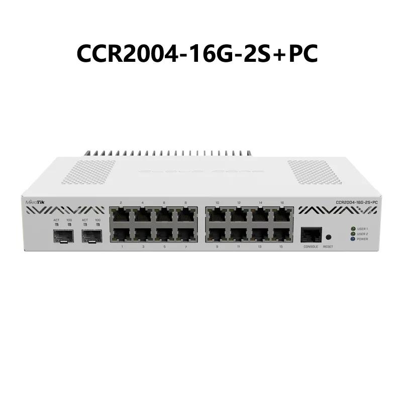 Mikrotik CCR2004-16G-2S + PC Ǵ CCR2004-16G-2S + CCR2004 ø , 16x ⰡƮ ̴ Ʈ, 2x10G SFP + 